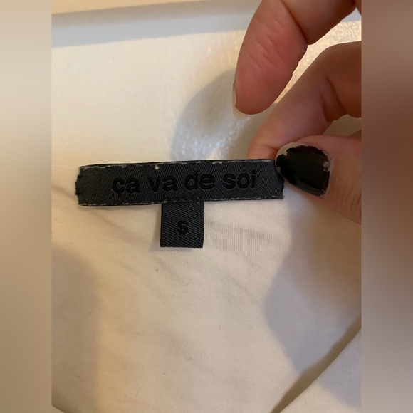 Black and white tank top top from ca va de soi - Picture 4 of 6